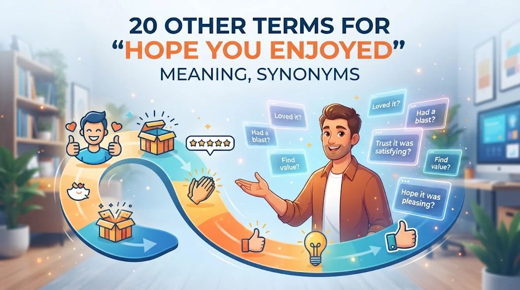 Other Terms for “Hope You Enjoyed”: Meaning, Synonyms