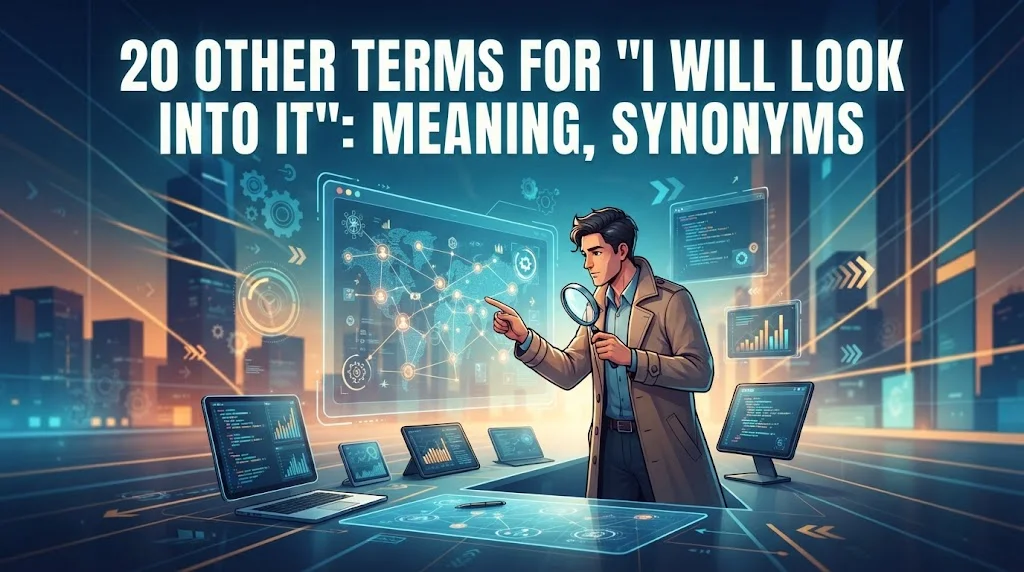 Other Terms For “I Will Look Into It”: Meaning, Synonyms