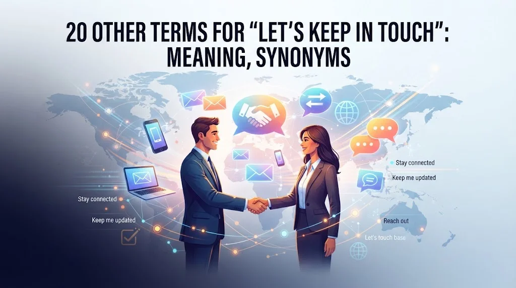 Other Terms for “Let’s Keep in Touch”: Meaning, Synonyms