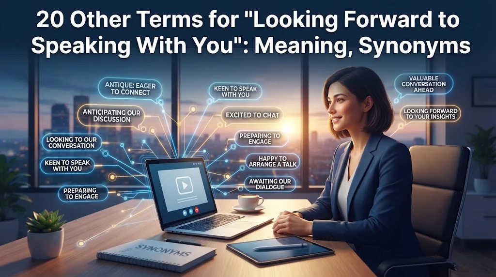 Other Terms for “Looking Forward to Speaking With You”: Meaning, Synonyms