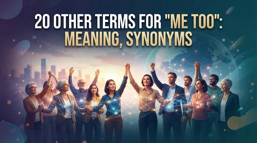 Other Terms For “Me Too”: Meaning, Synonyms