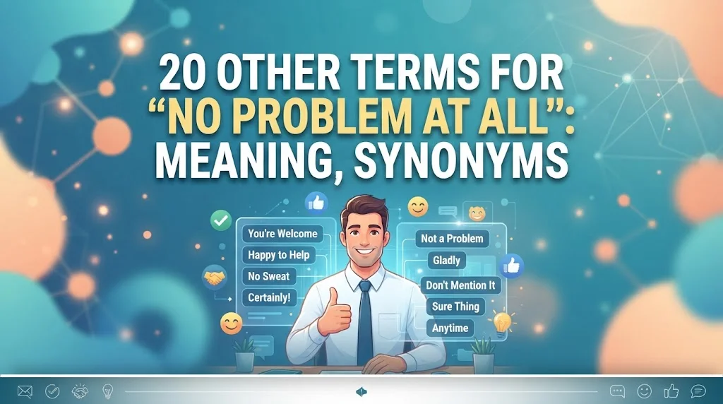 Other Terms For “No Problem at All”: Meaning, Synonyms