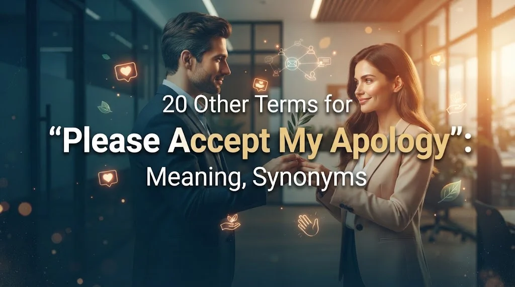 Other Terms for “Please Accept My Apology”: Meaning, Synonyms