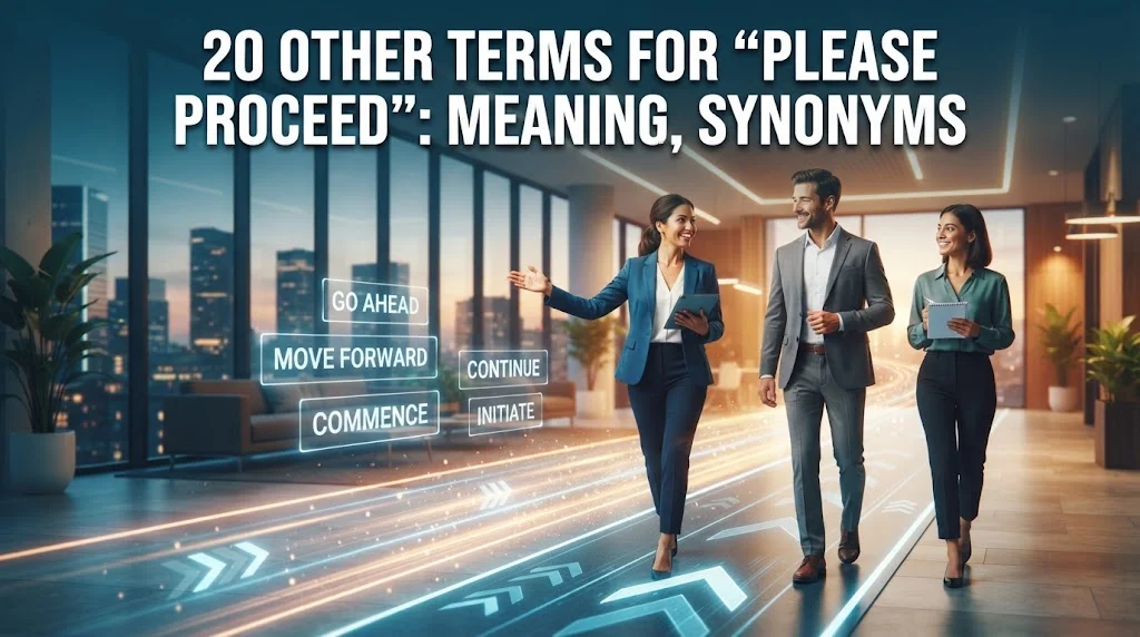 Other Terms For “Please Proceed”: Meaning, Synonyms