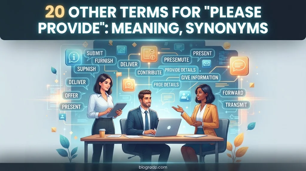 Other Terms For “Please Provide”: Meaning, Synonyms
