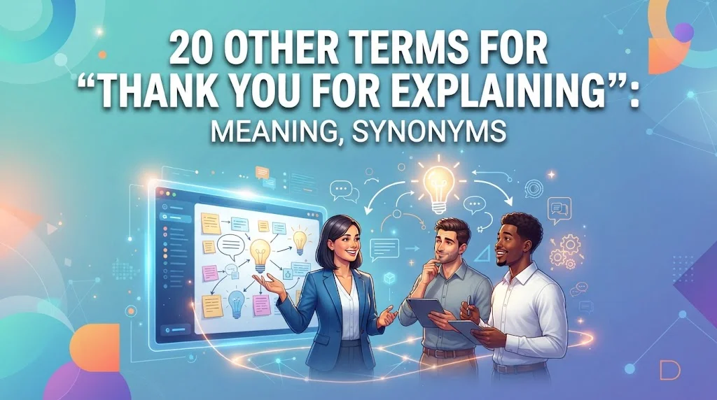 Other Terms For “Thank You for Explaining”: Meaning, Synonyms