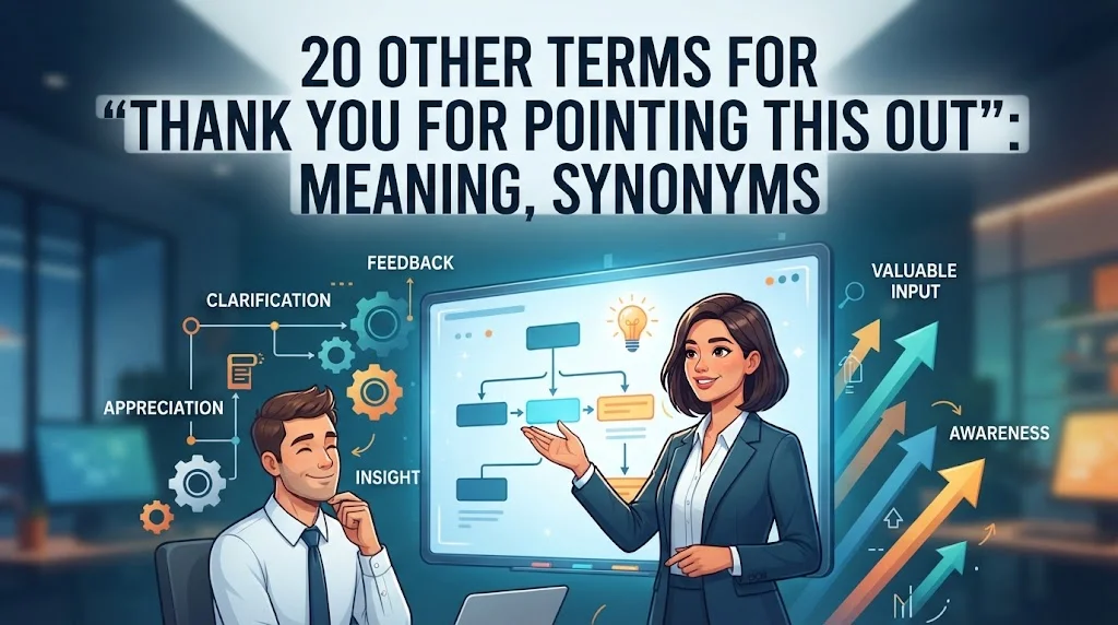 Other Terms For “Thank You for Pointing This Out”: Meaning, Synonyms