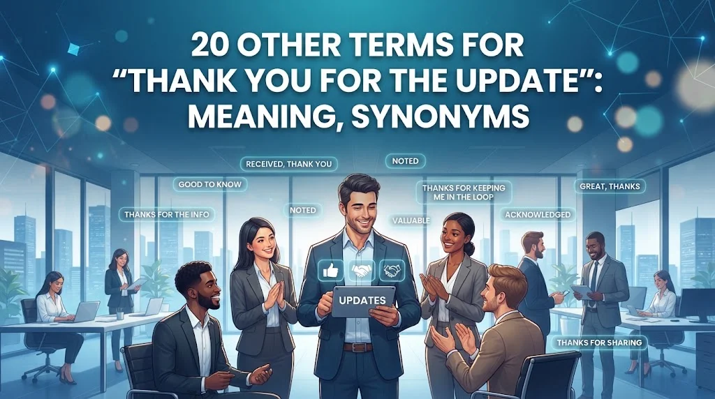 Other Terms For “Thank You for the Update”: Meaning, Synonyms