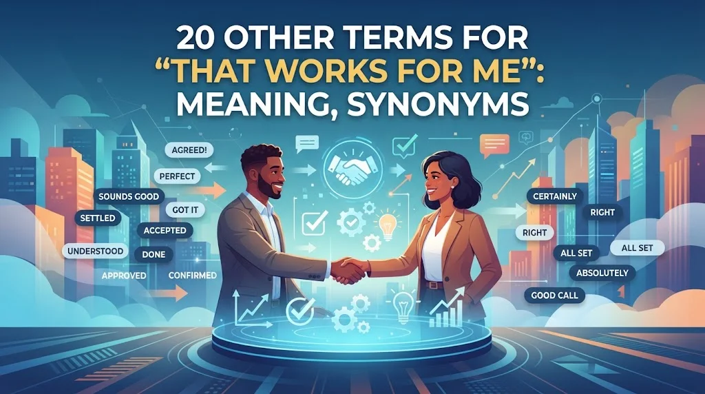 Other Terms for “That Works for Me”: Meaning, Synonyms