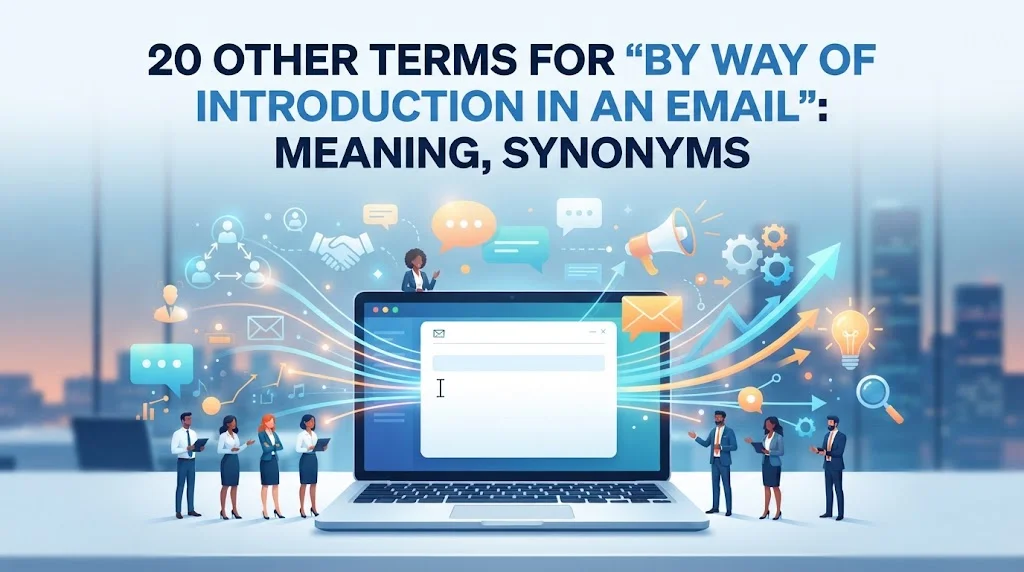 Other Terms for “By Way of Introduction in an Email”: Meaning, Synonyms