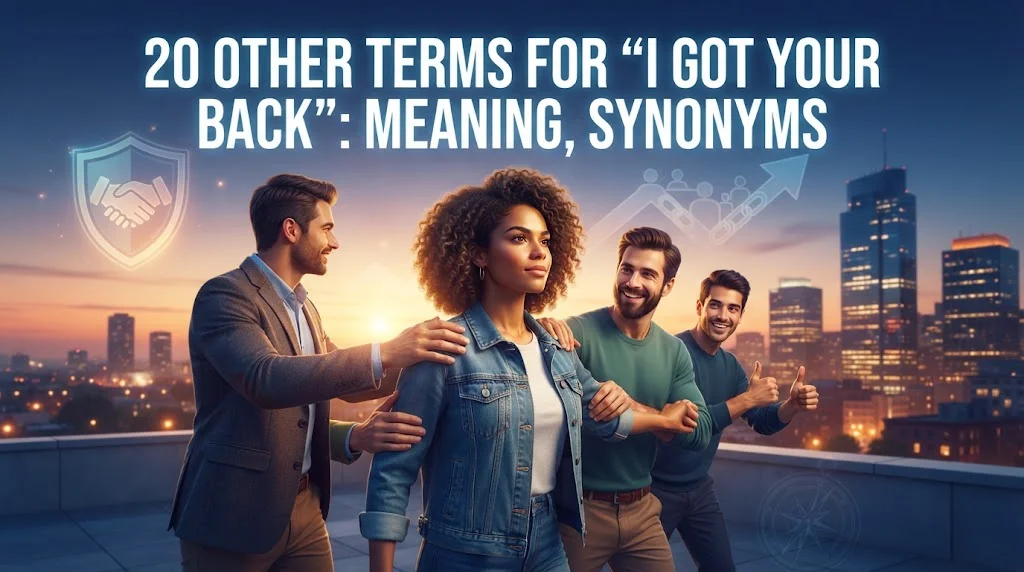 Other Terms For “I Got Your Back”: Meaning, Synonyms