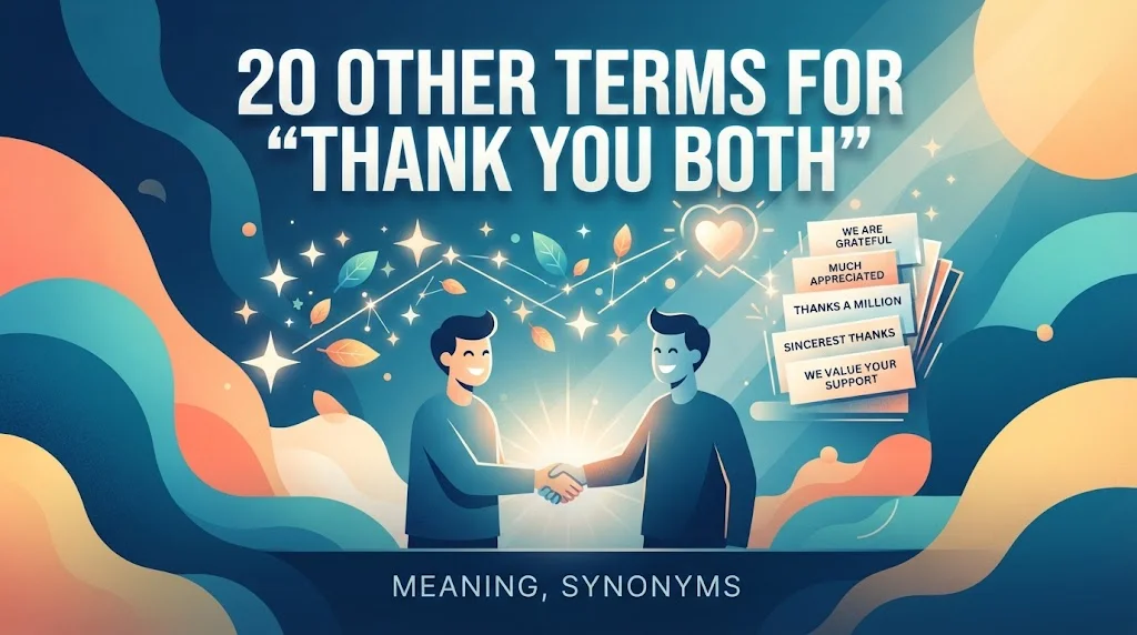 Other Terms For “Thank You Both”: Meaning, Synonyms