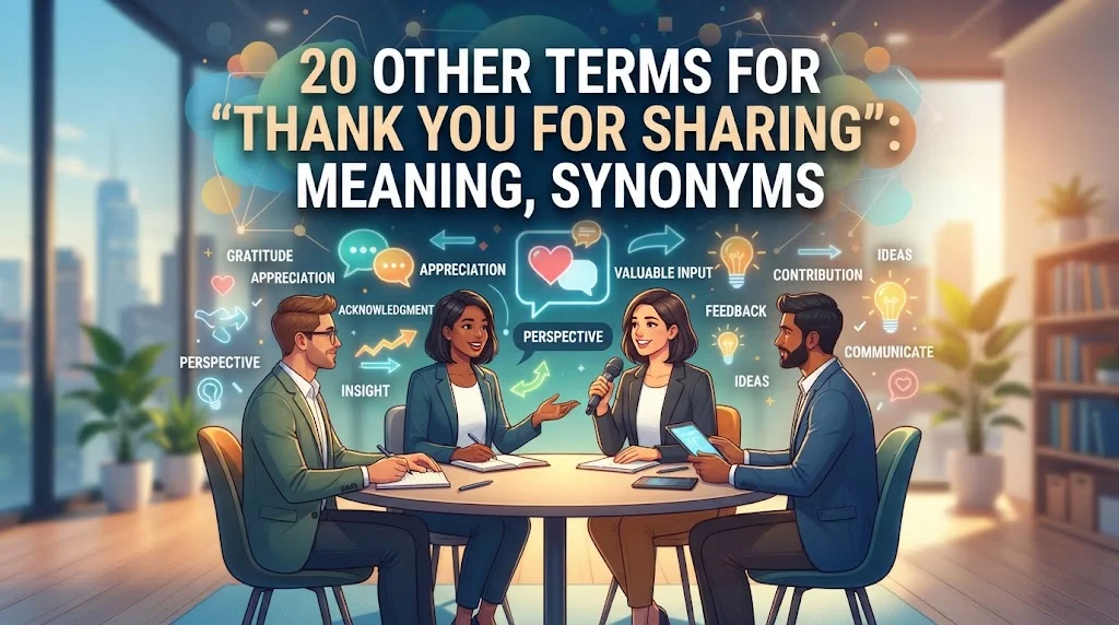 Other Terms for “Thank You for Sharing”: Meaning, Synonyms