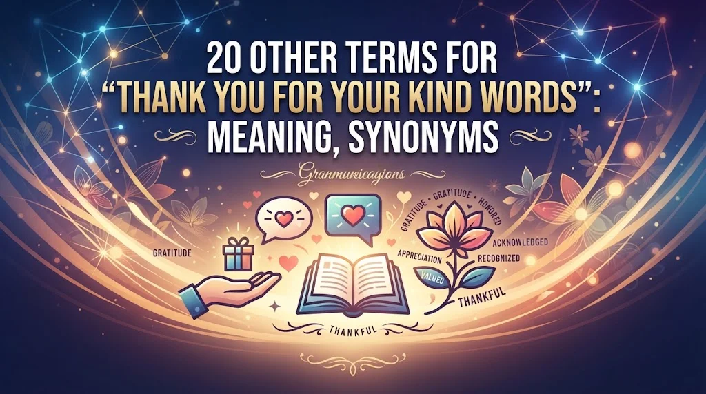 Other Terms For “Thank You for Your Kind Words”: Meaning, Synonyms